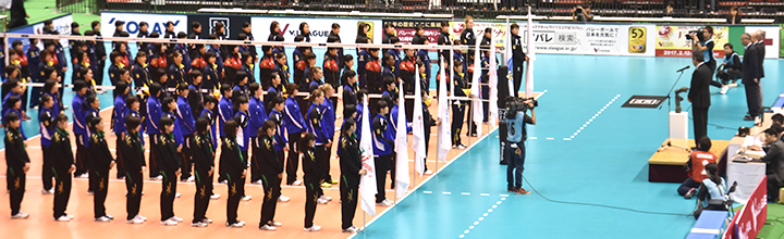 活動トピックス 2016/17V・プレミアリーグ開会式に参加! PFUブルーキャッツ