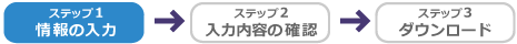情報の入力