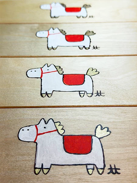 たかしまてつをイラスト入りウッドパームレスト