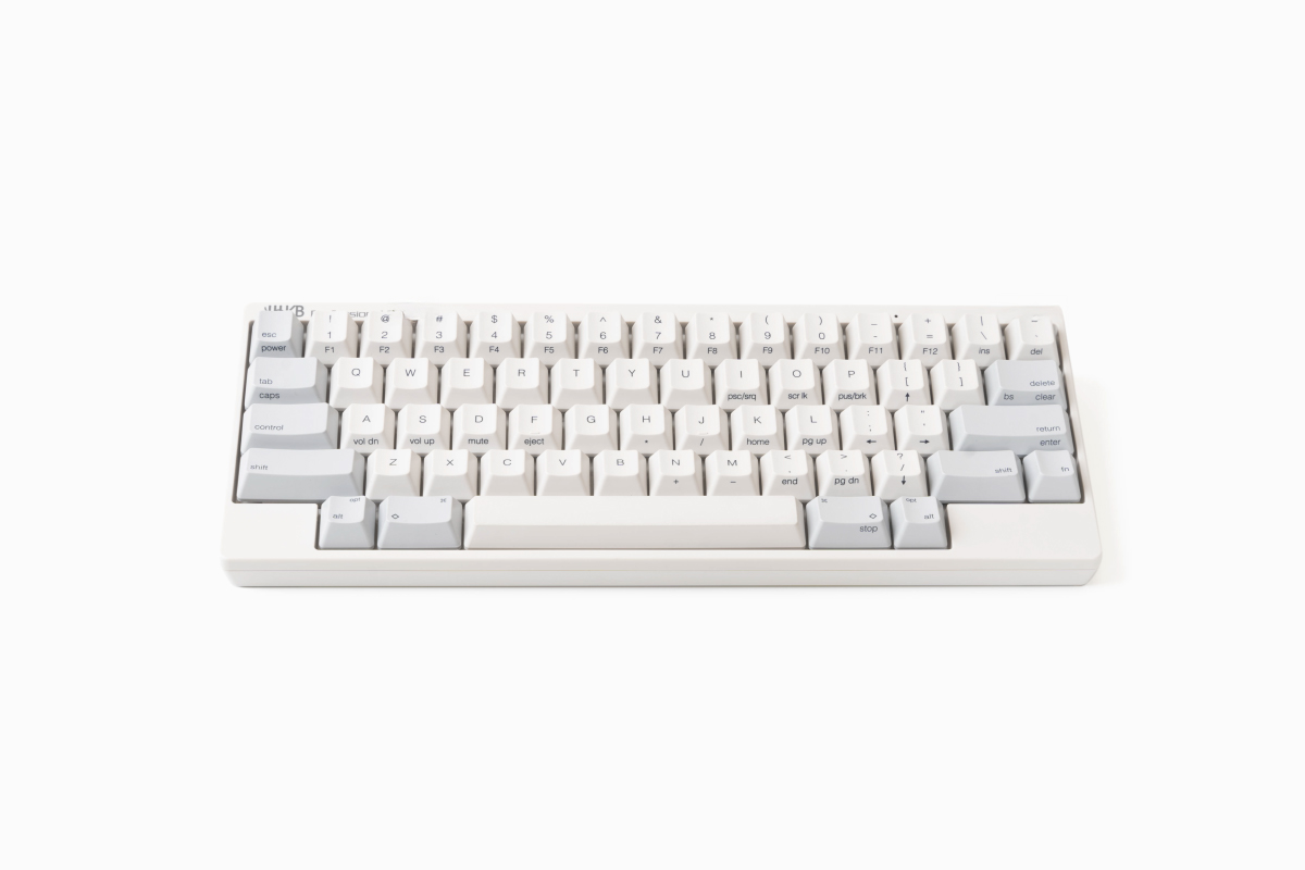 HHKB Professional Classic 無刻印／英語配列「白」中央印字キートップ特別セット