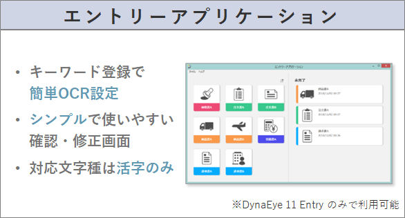 用途に合わせて選べる2種類のアプリケーションを搭載。