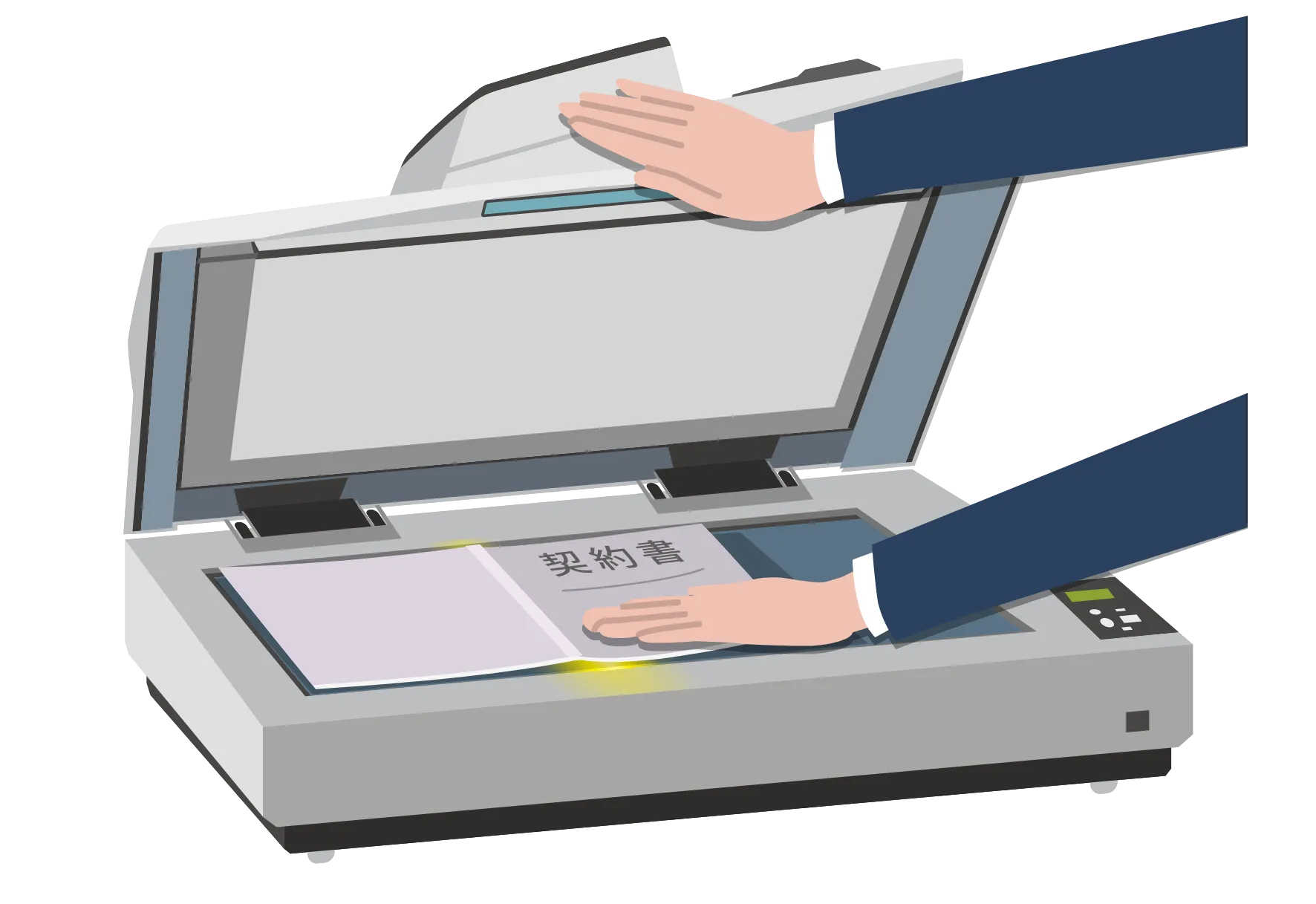 綴じられた書類もスピーディーにデータ化
