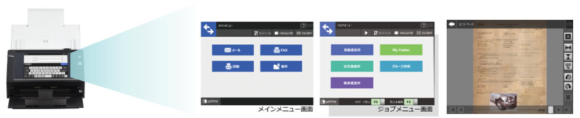 ネットワーク対応スキャナーならPCレスで簡単操作