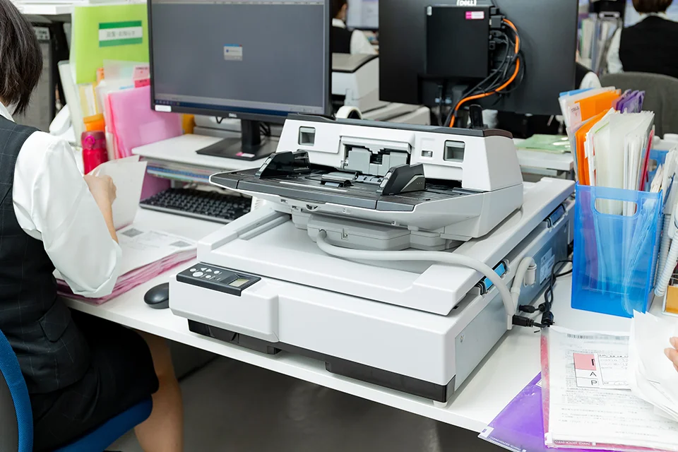 インポートセンターに設置されているfi-7700の写真