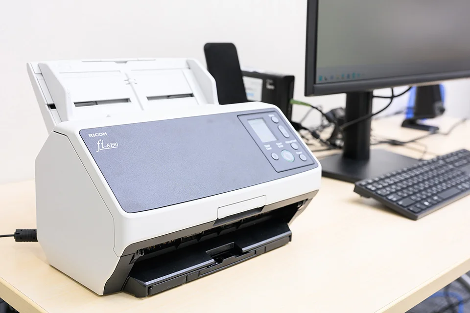 設置されているfi-8190の写真