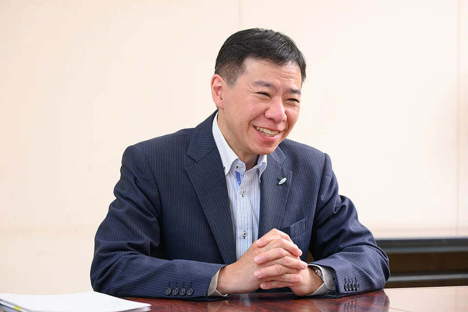 株式会社ムサシの島崎さん。