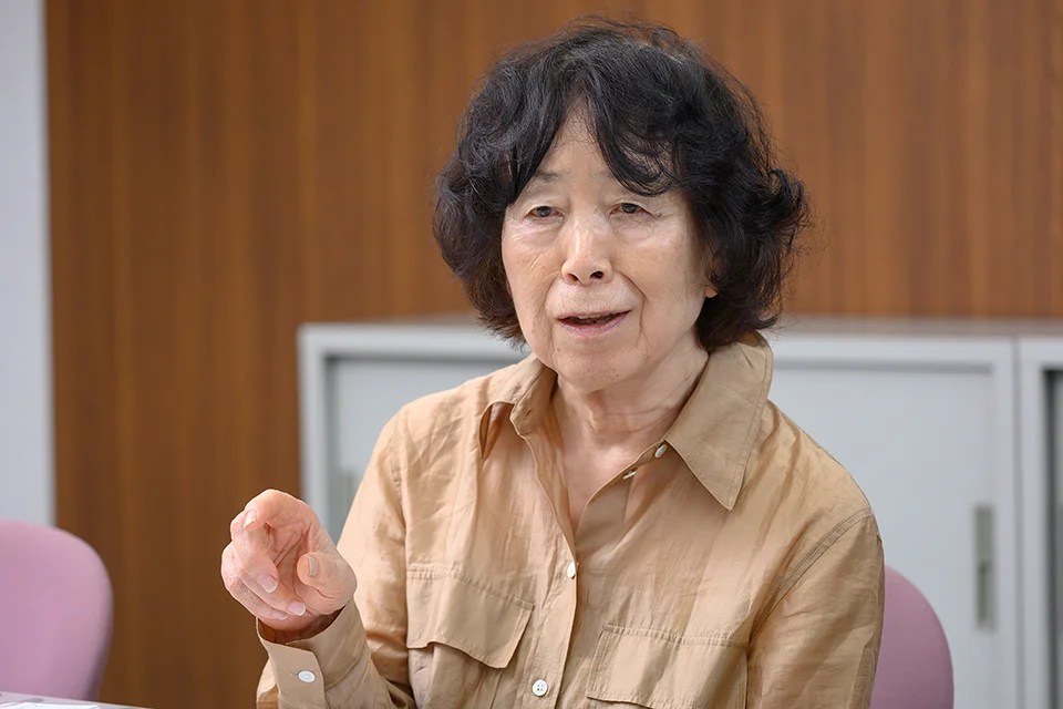 理事の岡山肇子さんの写真