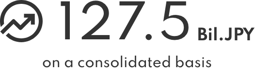 127.5 Bil.JPY on a consolidated basis