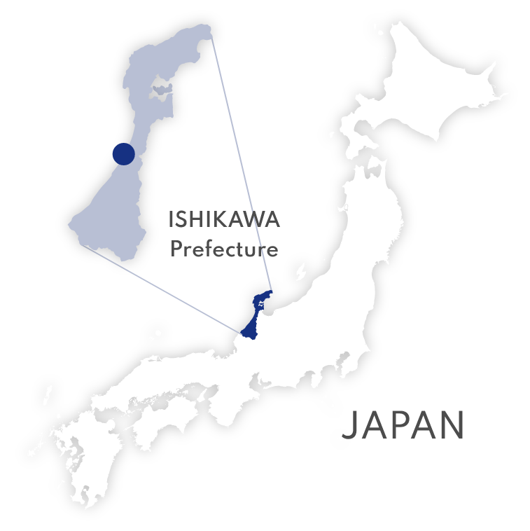 location of ISHIKAWA prefecture in japan