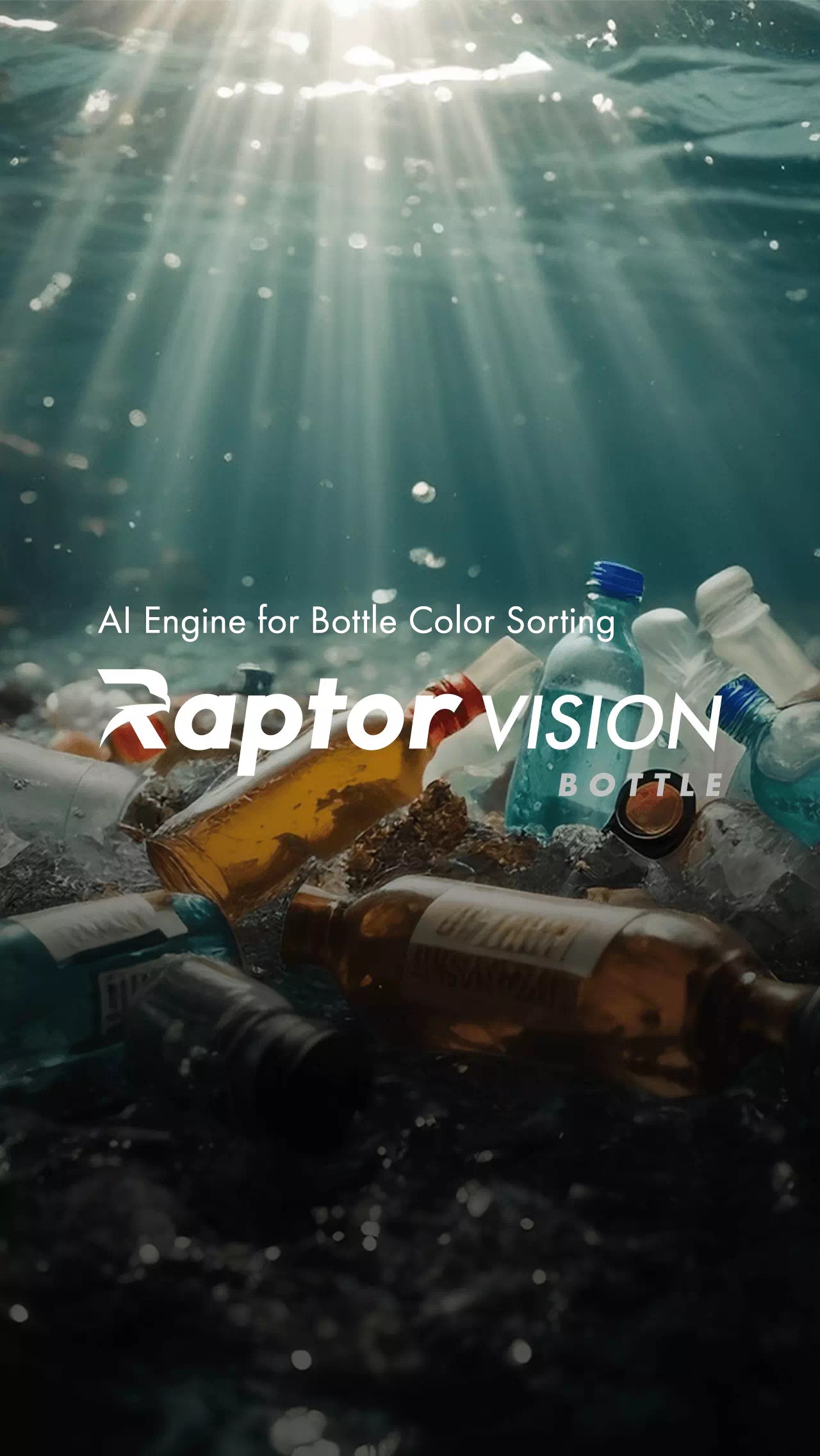 Raptor VISION BOTTLE AI Engine for Bottle Color Sorting