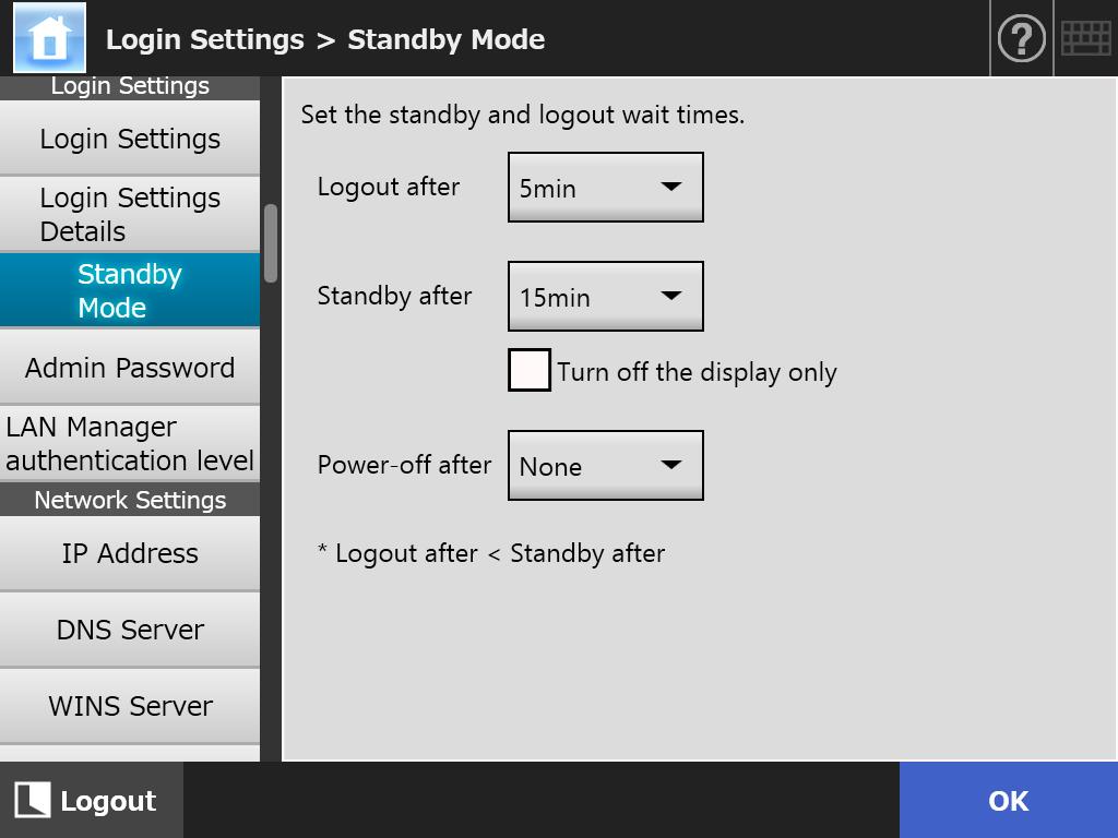 standby mode