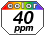 Color 40 ppm