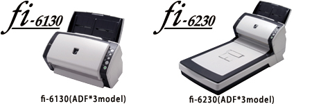 fi-6130 (ADF*2 model), fi-6230 (flatbed / ADF model)