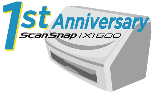 1st anniversary ScanSnap iX1500