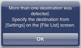 Confirmation message