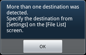 Confirmation message