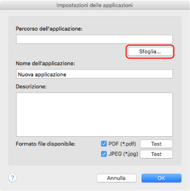 Impostazioni dell'applicazione