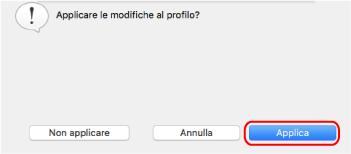 Finestra con messaggio