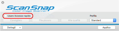 Finestra ScanSnap Setup