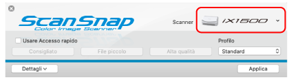Finestra ScanSnap Setup