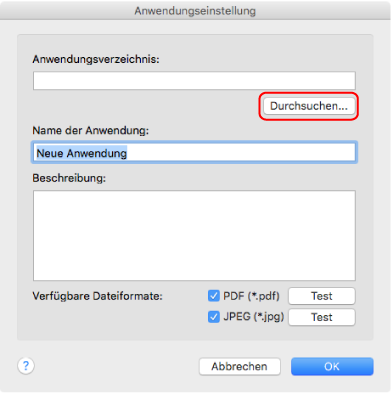 Anwendungseinstellungen