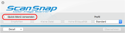 ScanSnap Setup Fenster