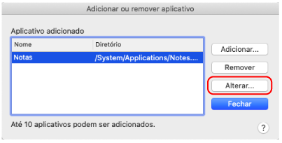Adicionar ou remover aplicativo
