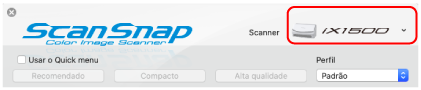 Janela ScanSnap Setup
