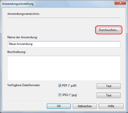 Anwendungseinstellungen