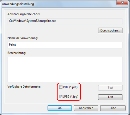 Anwendungseinstellungen
