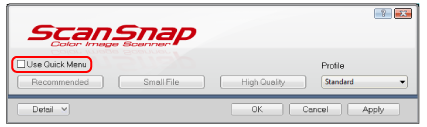 ScanSnap Setup Window