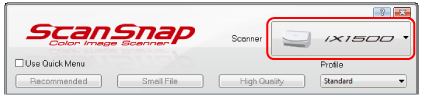 ScanSnap Setup Window
