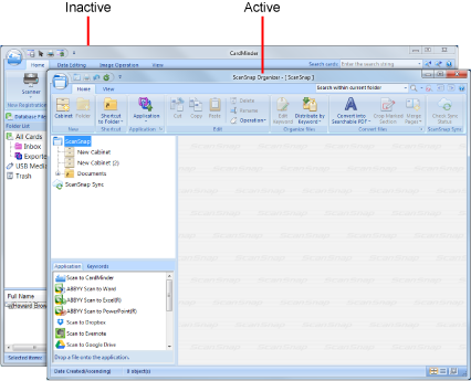 Linkage When an Application is Active
