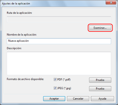 Ajustes de la aplicación