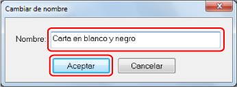 Cambiar nombre