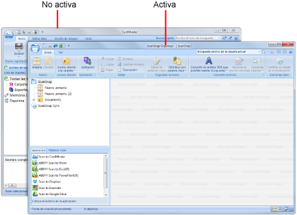 Enlace cuando una aplicación está activa