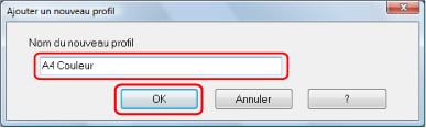 Ajouter un nouveau profil