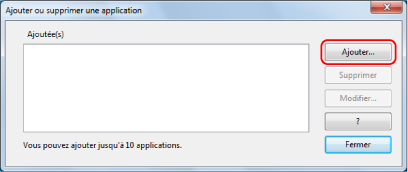 Ajouter ou supprimer une application
