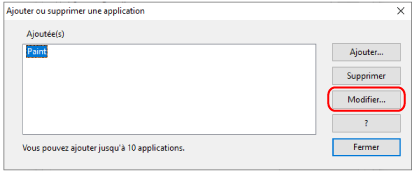 Ajouter ou supprimer une application