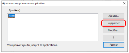 Ajouter ou supprimer une application