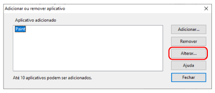 Adicionar ou remover aplicativo