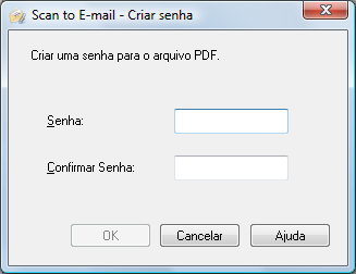 Scan to e-mail - Criar senha