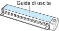 Chiusura della guida di uscita