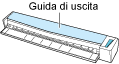 Chiusura della guida di uscita