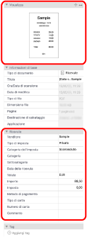 Finestra principale di ScanSnap Home