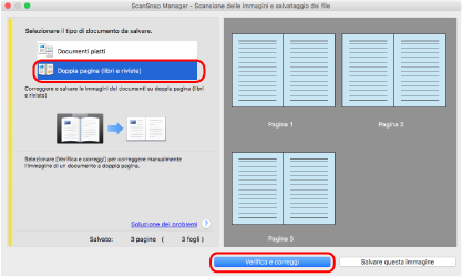 ScanSnap Manager - Scansione delle immagini e salvataggio dei file