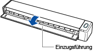 Öffnen der Einzugsführung