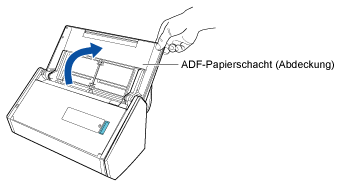 Öffnen des ADF-Papierschachts (Abdeckung)