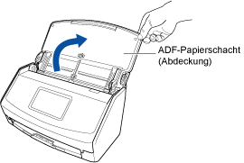 Öffnen des ADF-Papierschachts (Abdeckung)