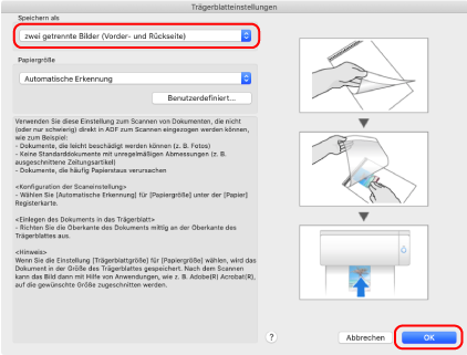ScanSnap Setup Fenster